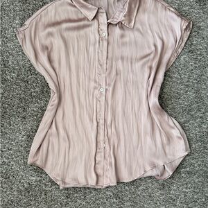 Wishlist Women's Light Pink Button Down Shirt